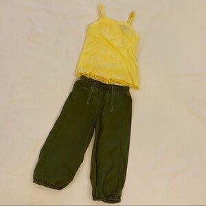 JEANBOURGET Girls Set Tank & Pants Size 4 Yrs